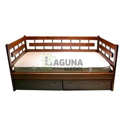 Деревянная кровать «Сакура» три спинки